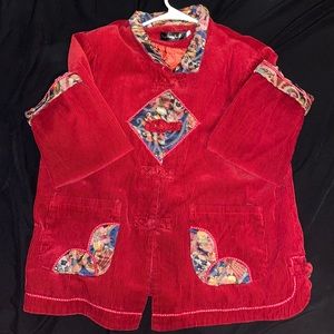 Vintage Yang velvet stitching Jacket